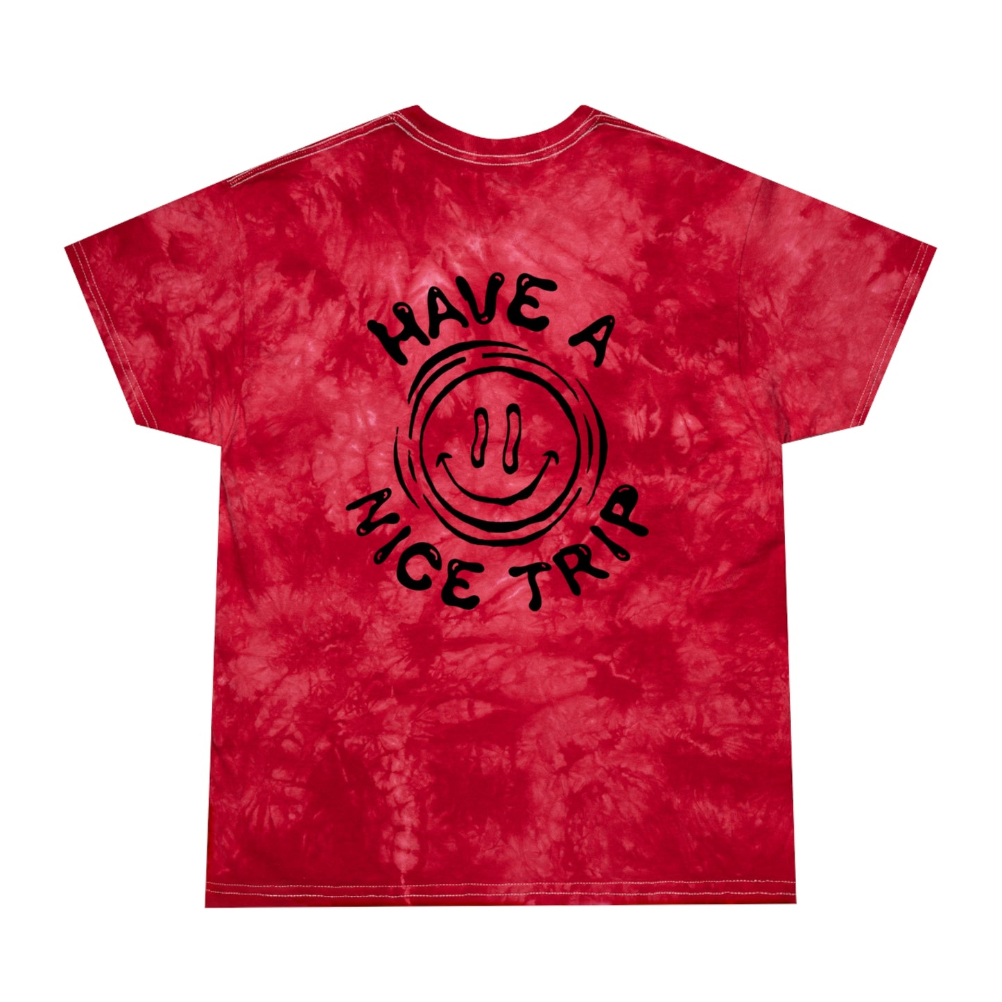 NSQ "Have a Nice Trip"  Red Tie-Dye Tee