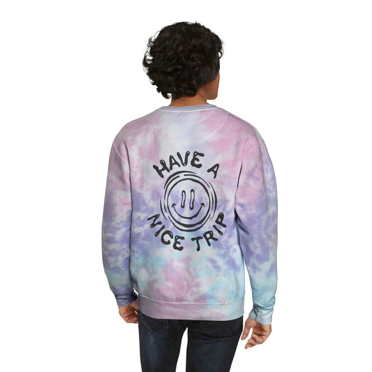 NSQ "Have A Nice Trip" Tie-Dye Crewneck