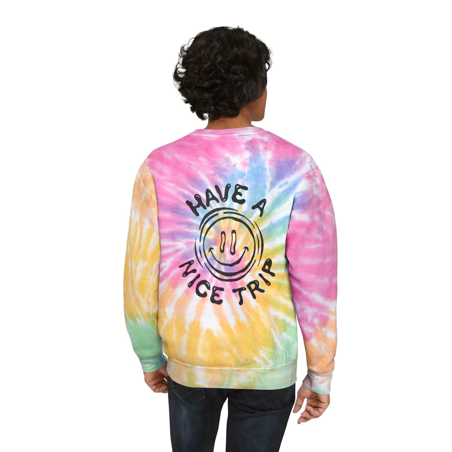 NSQ "Have A Nice Trip" Tie-Dye Crewneck